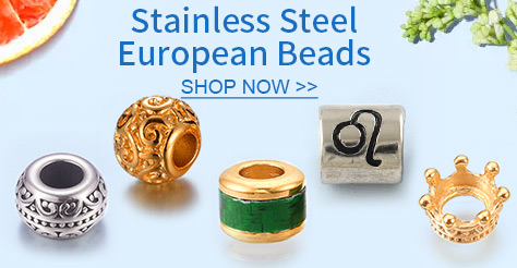 Stainless Steel European Beads