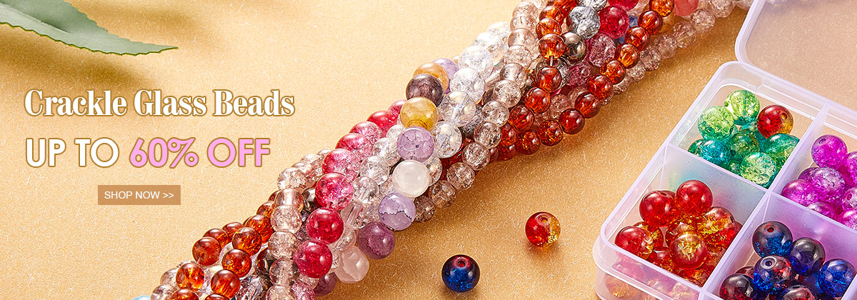 Crackle Glass Beads Up To 60% OFF