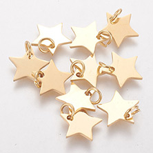 304 Stainless Steel Charms,star
