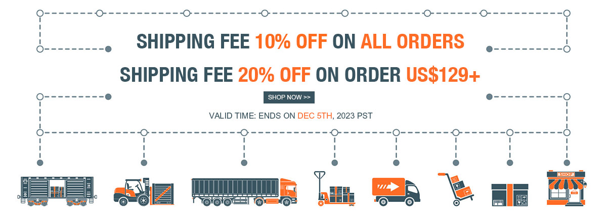 Shipping Fee Up To 20% OFF