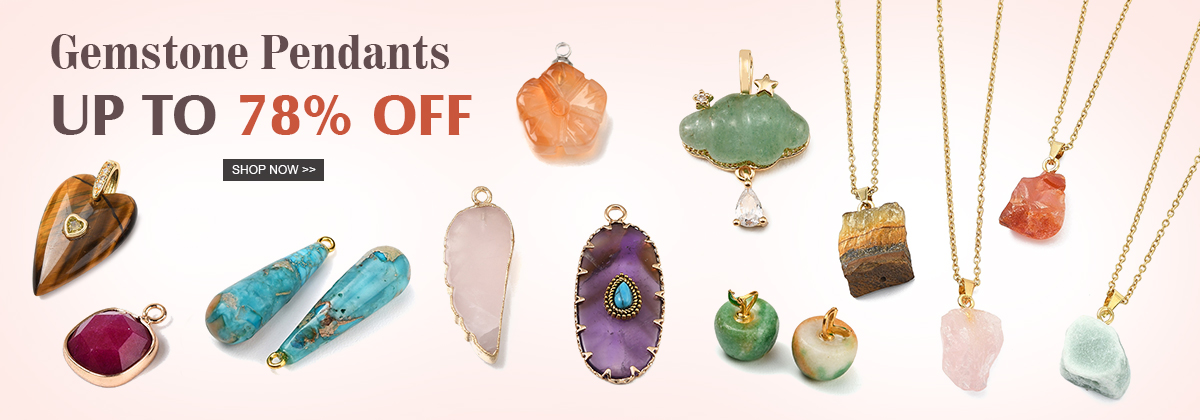 Gemstone Pendants Up To 78% OFF