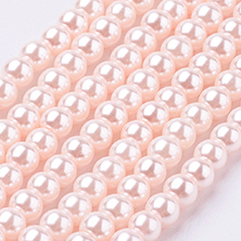 Glass Pearl Round Beads