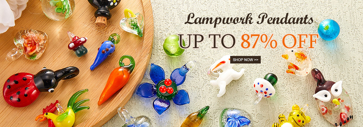Lampwork Pendants Up To 87% OFF