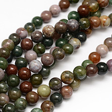 Natural Indian Agate Round Beads