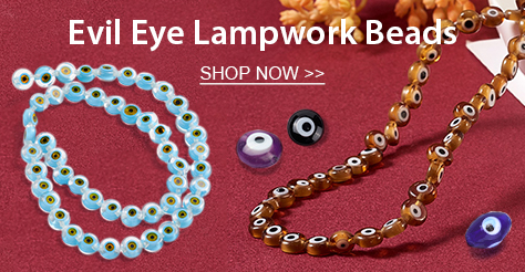 Evil Eye Lampwork Beads
