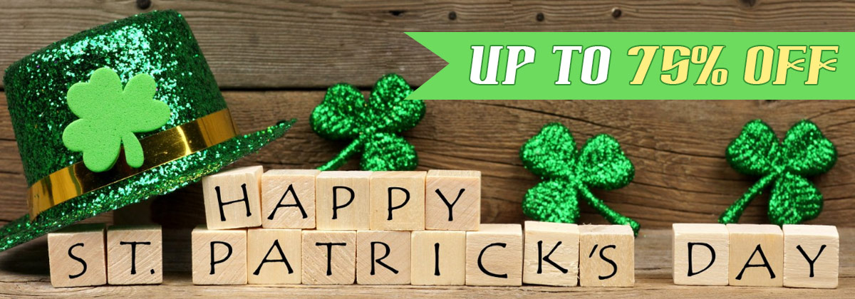 Happy St. Patrick's Day Up To 75% OFF