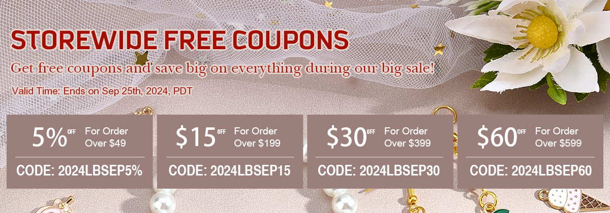 L Beads - Extra 5% OFF Free Coupon for All Clients!