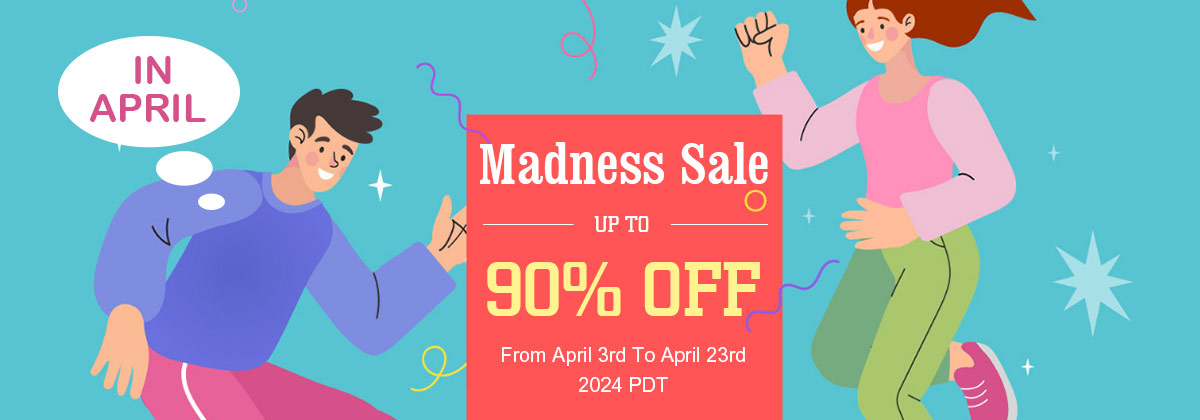 Madness Sale Up To 90% OFF